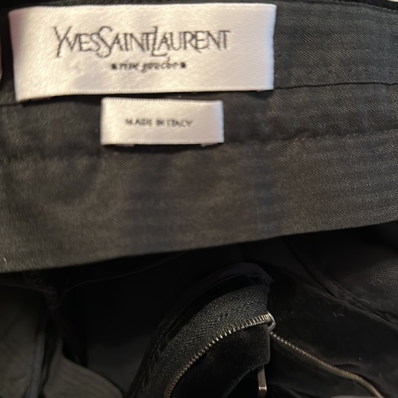 Yves Saint Laurent Velvet Lace Up Evening Pants Tuxedo - Picture 9 of 11